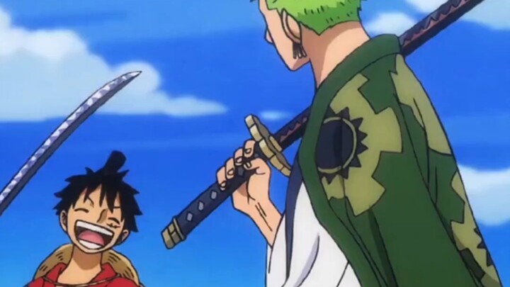 "If Luffy doesn't give his sword to Zoro, Zoro will be greedy for it, haha."