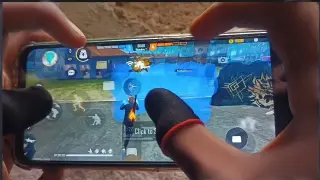 Realme narzo 20 pro free fire gameplay test 4 finger claw handcam👽my second I'd TUFAAN