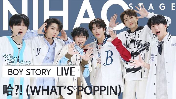 [4K]男团就要清爽校园风！歌和舞都很爱！【你好Stage丨BOY STORY《哈?!(What's Poppin)》LIVE】