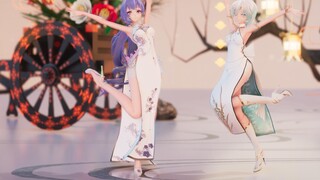 [MMD/Phong cách cổ xưa] Sườn xám trắng đã thất lạc từ lâu của nhóm Yan Xin [Yan He/Xinhua MMD] [4K]