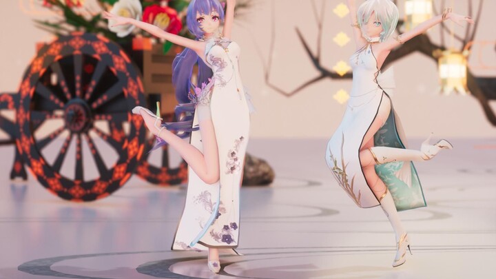【MMD/Gufeng】The long-lost Yanxin group's white cheongsam【Yanhe/XinhuaMMD】【4K】