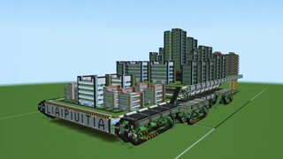 🏠我们在原版MC肝出了可移动城市🏠