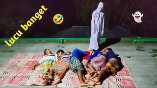 PRANK POCONG ANAK PASANTREN BANGUNIN SHOLAT SUBUH LUCU part 27