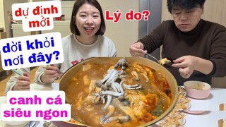 ANH SOO NGHIỆN NỒI CANH CÁ NGOAN NẤU.DỰ ĐỊNH NĂM MỚI CỦA 2 VỢ CHỒNG