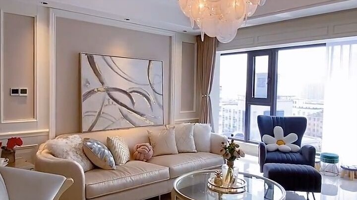 A Light-Luxury Three-Bedroom Apartment Renovated for 100,000 Yuan丨I’m Totally in Love with This Deco