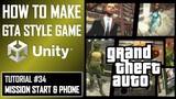 HOW TO MAKE A GTA GAME FOR FREE UNITY TUTORIAL #034 - MISSION START + PHONE UI - GRAND THEFT AUTO