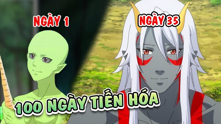 Thử thách 100 ngày chuyển sinh tiến hóa thành bá chủ quái vật tập 1 2 L tóm tắt anime hay