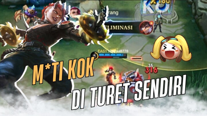 DI TURRET SENDIRI MALAH K.O WKWKW🤣