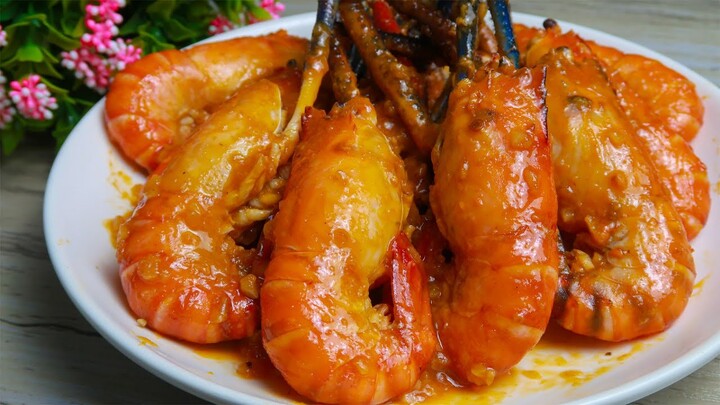 HANGCANCOOK || Cách làm TÔM CÀNG XANH RANG ME chua ngọt cực ngon