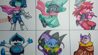 Drawing The Characters In The DELTARUNE According To The Different