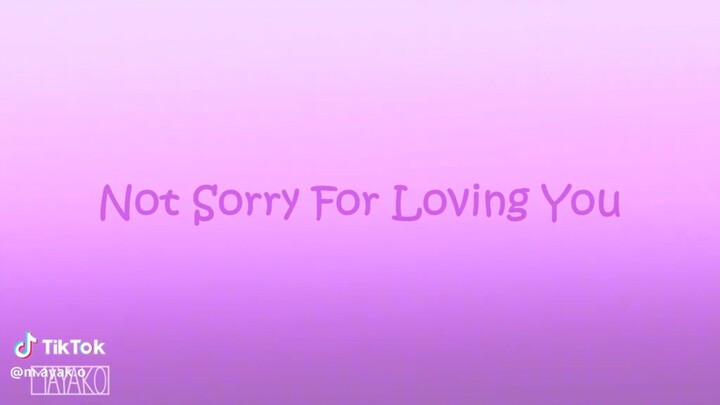 Not sorry for loving you [Epic the musical]