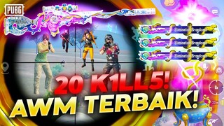 GA NYANGKA! PAKAI AWM LAGI MALAH TEMBUS 20 K1LLS! FULL RUSH! - PUBG MOBILE