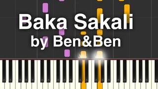 Baka Sakali by Ben&Ben Synthesia Piano tutorial with sheet music