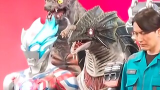 All Ultraman Blaze team members and new monsters.