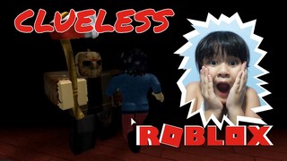 YOU SCARED ME - PLAYING CLUELESS - ROBLOX GAME