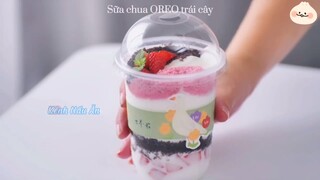 Hướng dẫn làm món: “ Sữa Chua Oreo Trái Cây & Brownie Oreo “ 🤤 #monngonmoingay