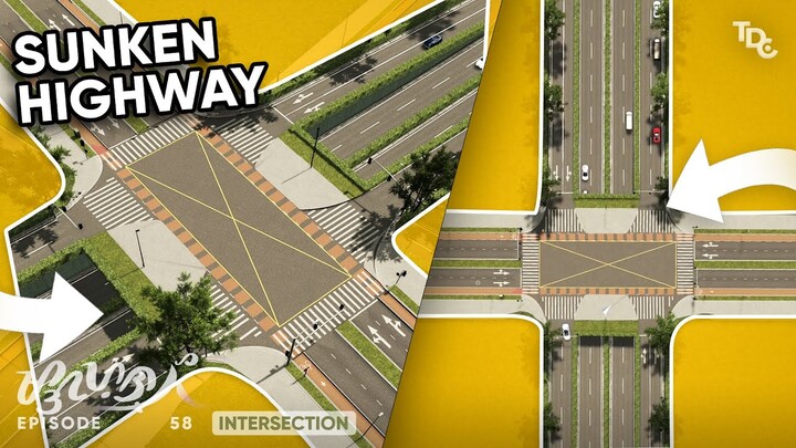 I Built THE SMALLEST Intersection in Cities:Skylines | Magayon EP58- Sunken Highway Interchange SPUI