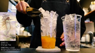 Cafe Vlog| Orange Tea - Americano #cafevlog #life