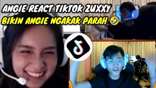 ANGIE REACT TIKTOK ZUXXY || BIKIN ANGIE NGAKAK PARAH