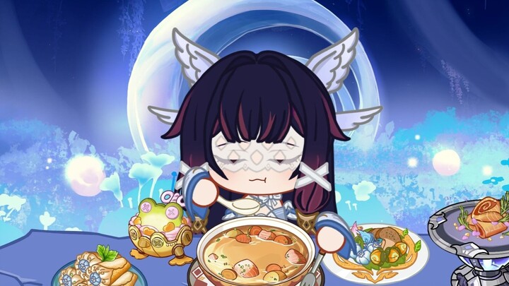 [Genshin Impact Mukbang] Colombia: Everyone’s food is nice and warm!