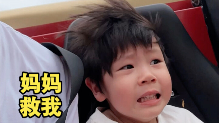 Pengalaman pertama Abe naik roller coaster