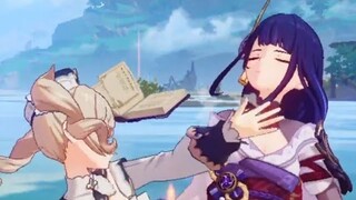 Barbara Slaps Raiden Shogun