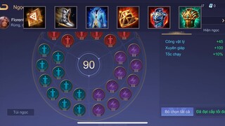 Setting chuẩn + Đồ Chuẩn Kèo Full Tank Map 1v1 Và Ngọc Dành Cho Florentino