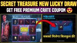 Pubg Mobile Secret Treasure New Lucky Draw || Get Free Premium Crate Coupon + 30 UC Voucher