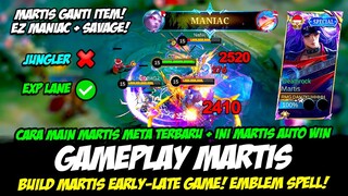 META BARU + MARTIS GANTI ITEM❗CARA MAIN MARTIS TERBARU + BUILD MARTIS TERSAKIT 2024❗GAMEPLAY MARTIS