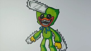 Cách Vẽ Huggy Quỷ Cưa Siêu Dễ DRAWING Huggy Chainsaw Man
