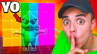 Soy INVISIBLE en BLOCKDASH con ESTA SKIN de STUMBLE GUYS! 🤫