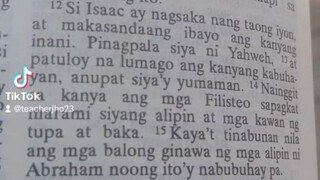 Pang Araw Araw na Talata.                                   Genesis 26:12-16