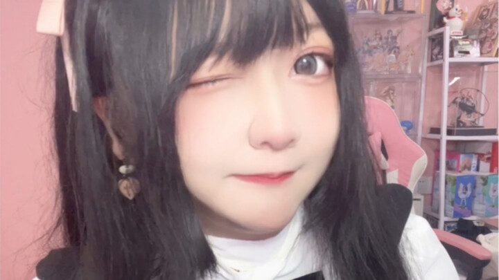 Masuk dan bilang yang imut, terima kasih ya, orang baik