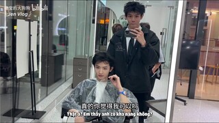 [Engsub/BL] Dyeing Hair for the first time!!!! - Couple Vlog | Chen Lv & Liu Cong