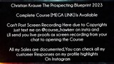 Christian Krause The Prospecting Blueprint 2023 Course download