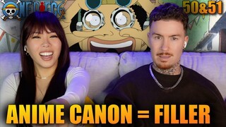 NOW WE KNOW LOL | First Time Watching One Piece Anime! Ep 50-51