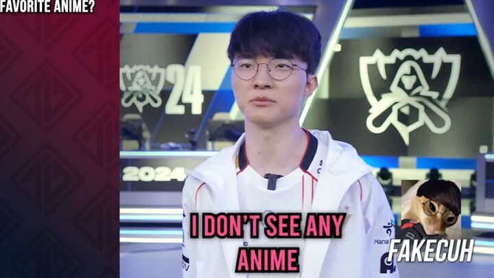 【Faker/Sub Indo Buatan Sendiri】Mengejutkan! Faker yang tidak menonton anime mulai berbicara tentang 