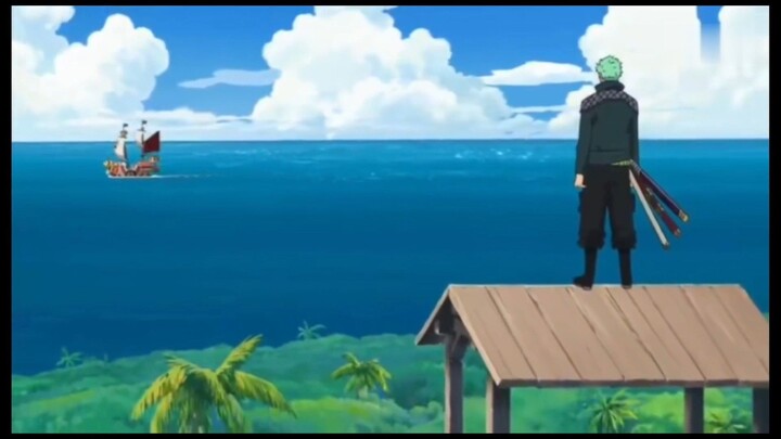 Scane saat Zoro ketinggalan kapal