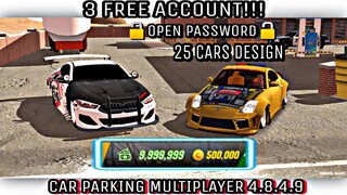 [🔴3 Free Account Giveaway ] [ Open Password ] Car Parking Multiplayer 4.8.4.9