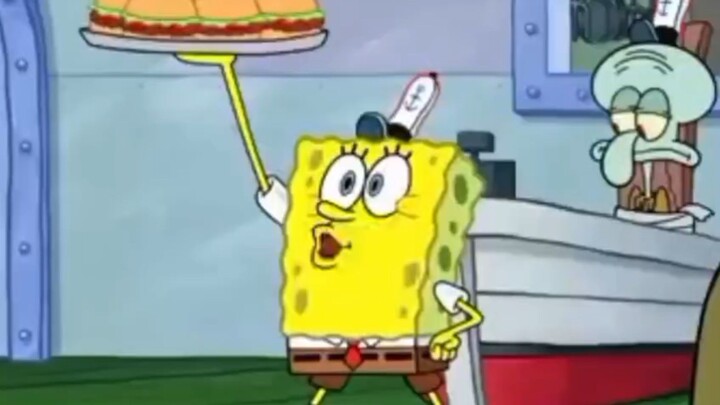 Spongebob Squarepants membawa kraby Patty