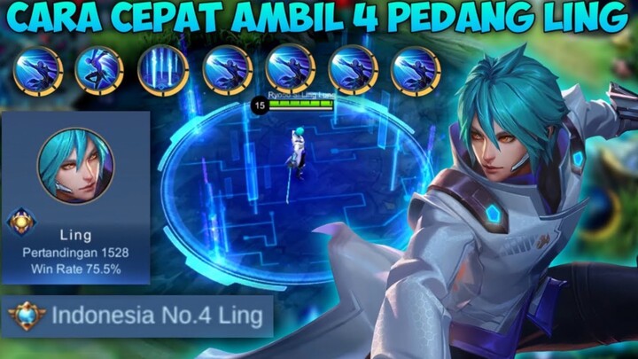 CARA CEPAT AMBIL 4 PEDANG LING