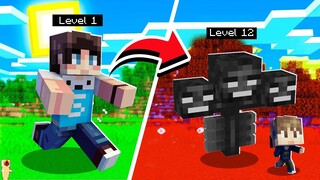 MINECRAFT TAPI SETIAP NAIK LEVEL KITA BERUBAH JADI MOB APAPUN!!!