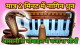 मात्र 2 मिनट में नागिन धुन आसानी से बजाना सीखे। 1 से 7 तक की गिनती से पुरा नागिन लहरा बजाएं।