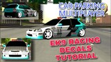 Ek9 easy design | car parking multiplayer | your tv | tutorial | trending
