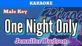 One Night Only by Jennifer Hudson (Karaoke : Male Key)