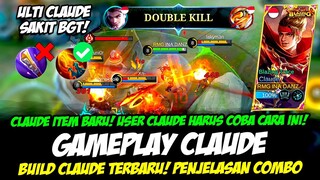 CLAUDE ITEM BARU ❗ EMBLEM CLAUDE & BUILD CLAUDE TERSAKIT 2023 ❗ TUTORIAL & GAMEPLAY CLAUDE TERBARU