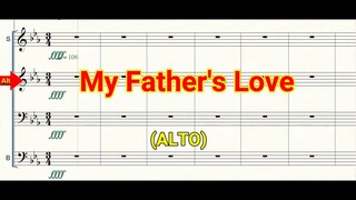 My Father's  Love | Alto Notation | Choir | SATB | Piano