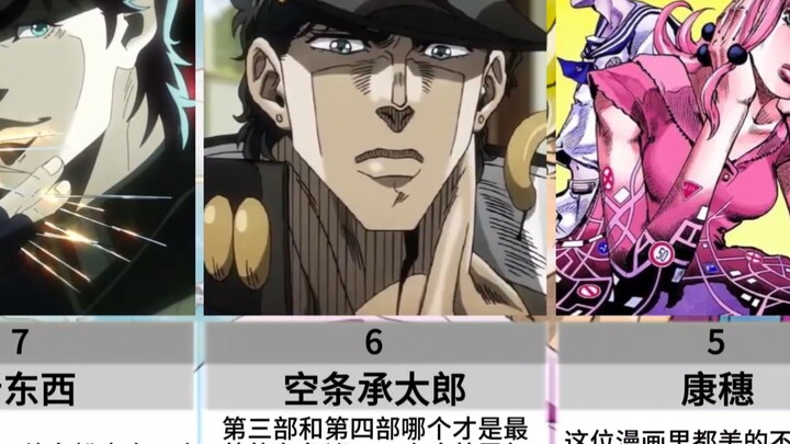 jojo正派颜值排名：