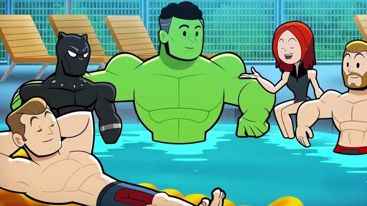 【Rogue Cartoon】"ปาร์ตี้ริมสระน้ำ" ของ Marvel Heroes