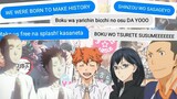 haikyuu texts - lyric pranks (anime songs edition)